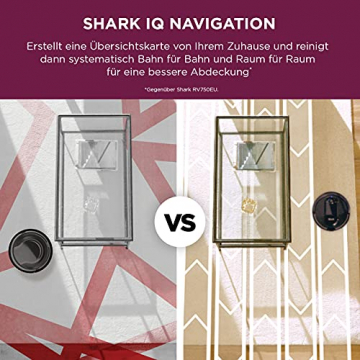 Shark IQ Self-Empty SaugRoboter [RV1000SEU], Roboter Staubsauger, automatische beutellose Absaugstation, Anti-Hair-Wrap Technologie, Teppiche und Hartböden, WLAN-App, Tierhaare - 7